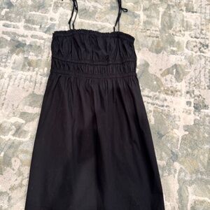 BP (Nordstrom) black mini dress with ties at shoulders; Size M